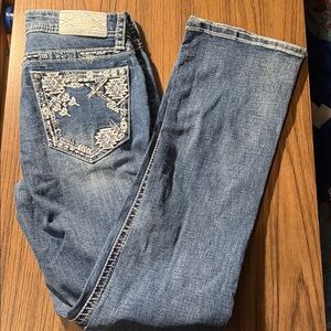 Grace Easy Fit Women’s Mid Rise Bootcut Blue Denim Jeans